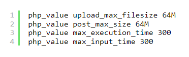 increase the upload file size limit